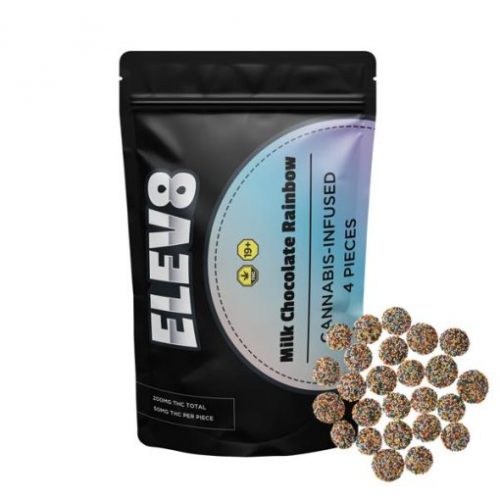 Elev8 – Milk Chocolate Rainbow 200MG THC
