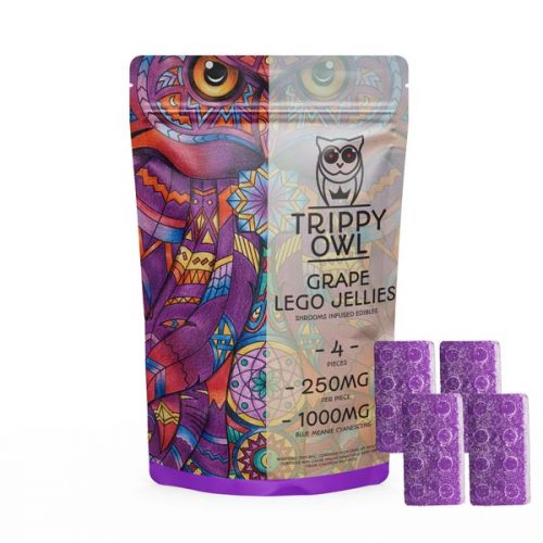Trippy Owl – 1000mg – Grape Lego Jellies