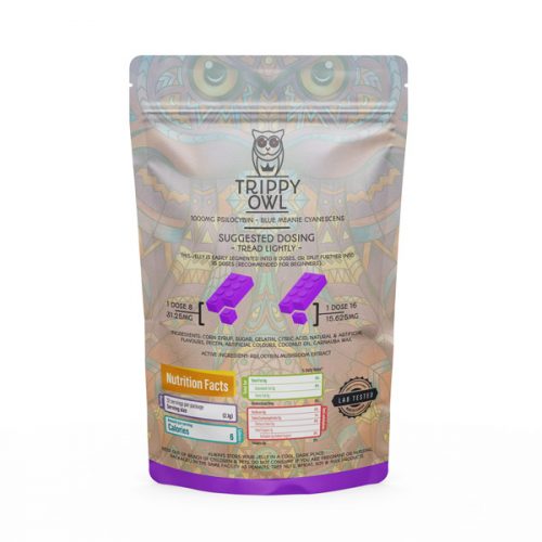 Alternative view of Trippy Owl – 1000mg – Grape Lego Jellies