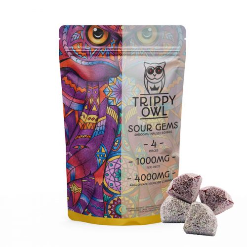 Trippy Owl – Assorted Sour Gems 4000MG