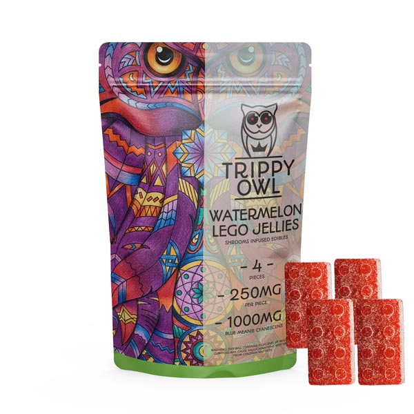 Trippy Owl – 1000mg Watermelon Lego Jellies - Buy Delics Canada Trippy Owl – 1000mg Watermelon Lego Jellies