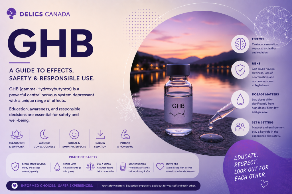 GHB Safety Guide: Dosage, Effects & Harm Reduction - Buy Delics Canada GHB Safety Guide: Dosage, Effects & Harm Reduction - Buy Delics Canada